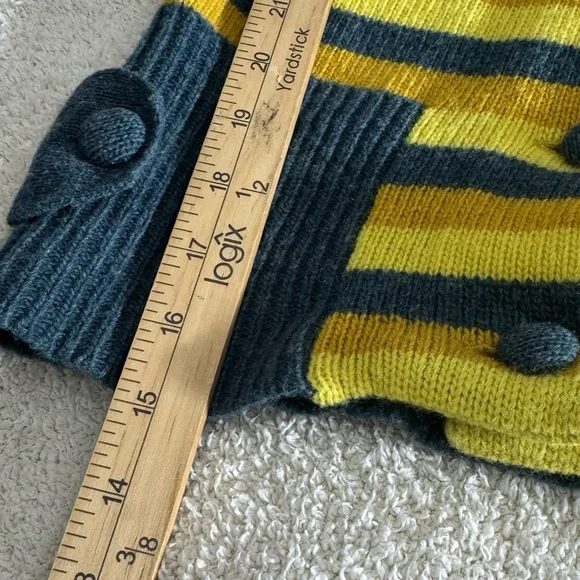 Sparrow sweater womens size XS striped cardigan lamb wool Knit Button Up - Picture 11 of 11